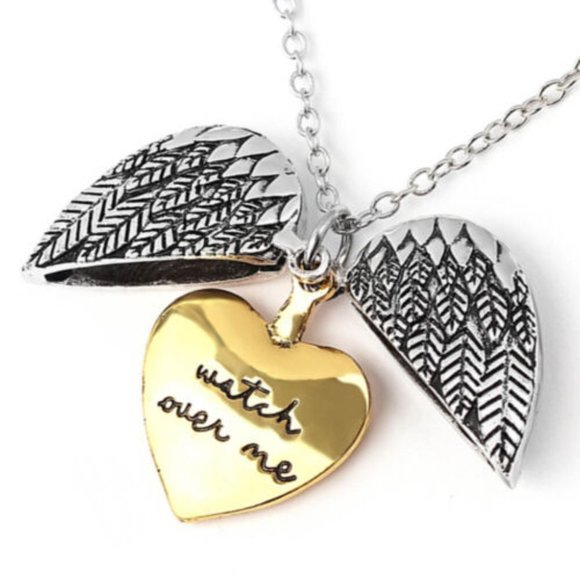 "Watch Over Me" Locket Necklace, Sympathy Gift, SHIPS NEXT DAY! - Picture 1 of 7